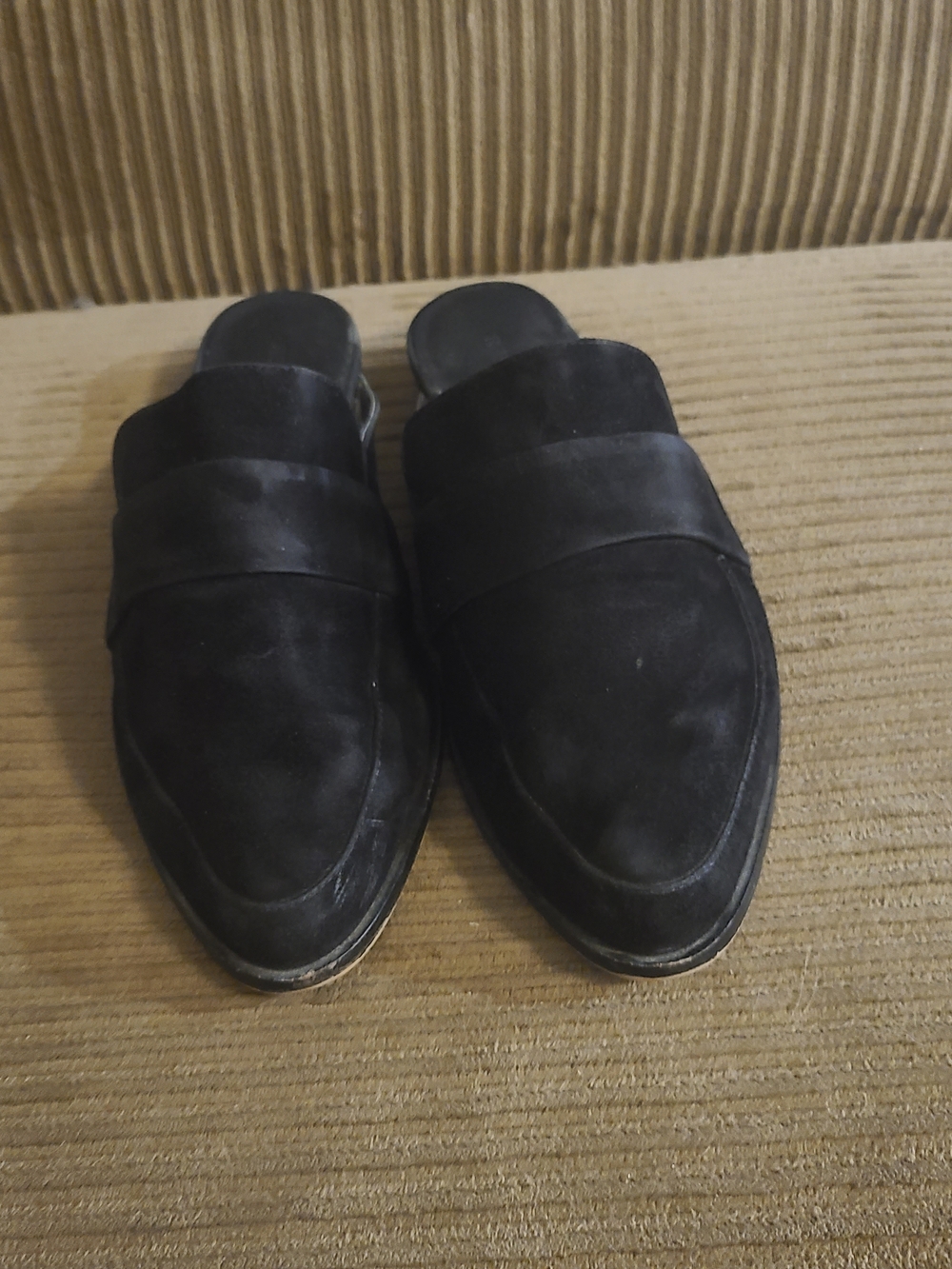 Rebecca Minkoff Black Suede Slip-On Loafers